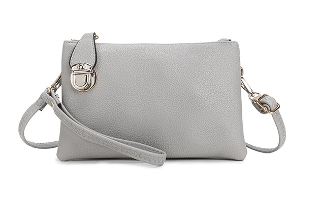 Pale grey clutch bag on sale