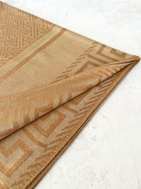 GEOMETRIC LIGHT BEIGE LIGHTWEIGHT PASHMINA SHAWL SCARF