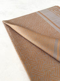 GEOMETRIC GREY LIGHTWEIGHT PASHMINA SHAWL SCARF