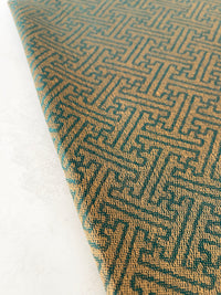 GEOMETRIC TEAL LIGHTWEIGHT PASHMINA SHAWL SCARF