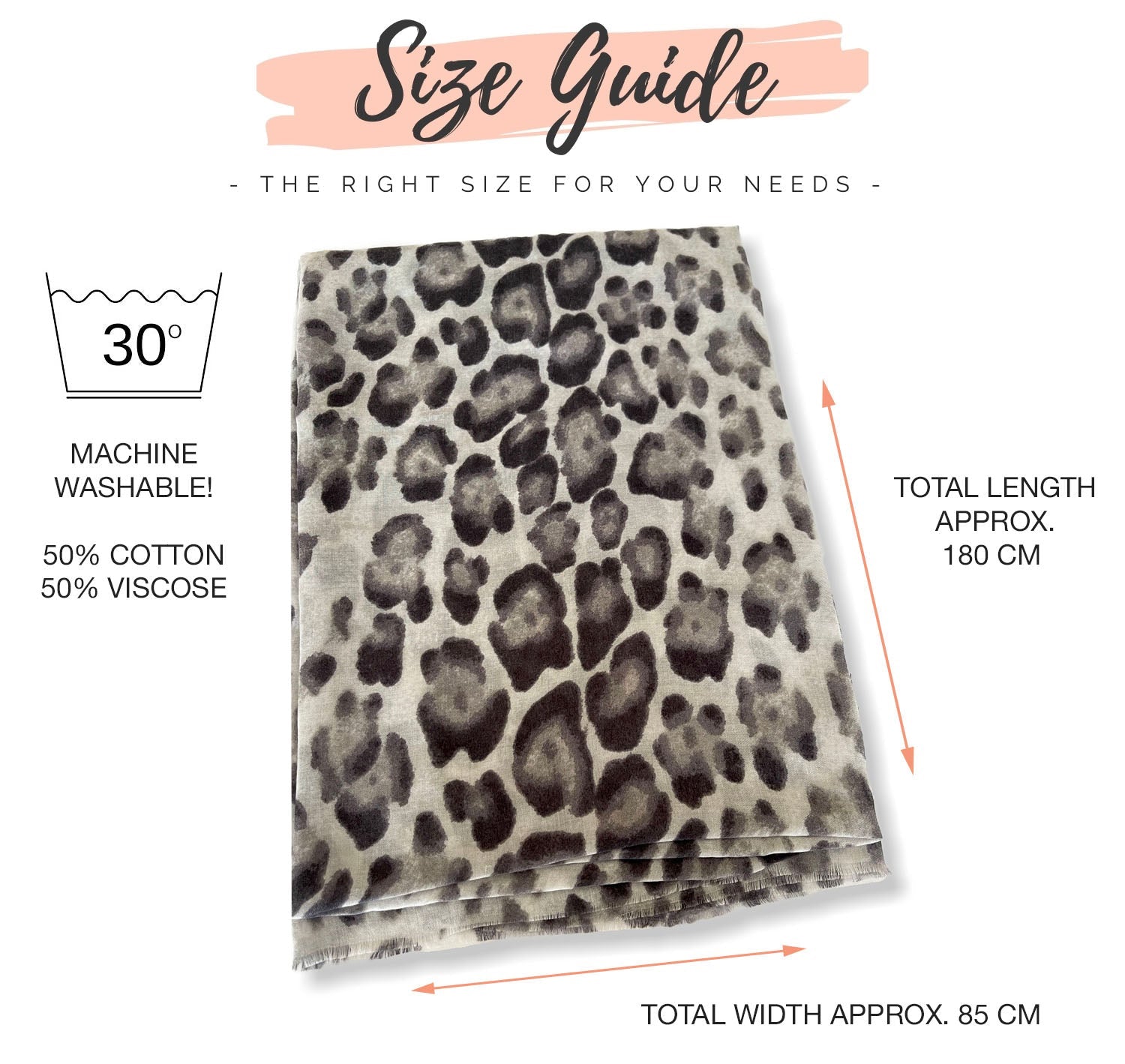 Ladies Leopard Print Scarf