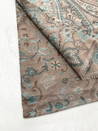 LARGE HAZED GREY MULTI COLOUR PAISLEY PASHMINA SHAWL SCARF WRAP