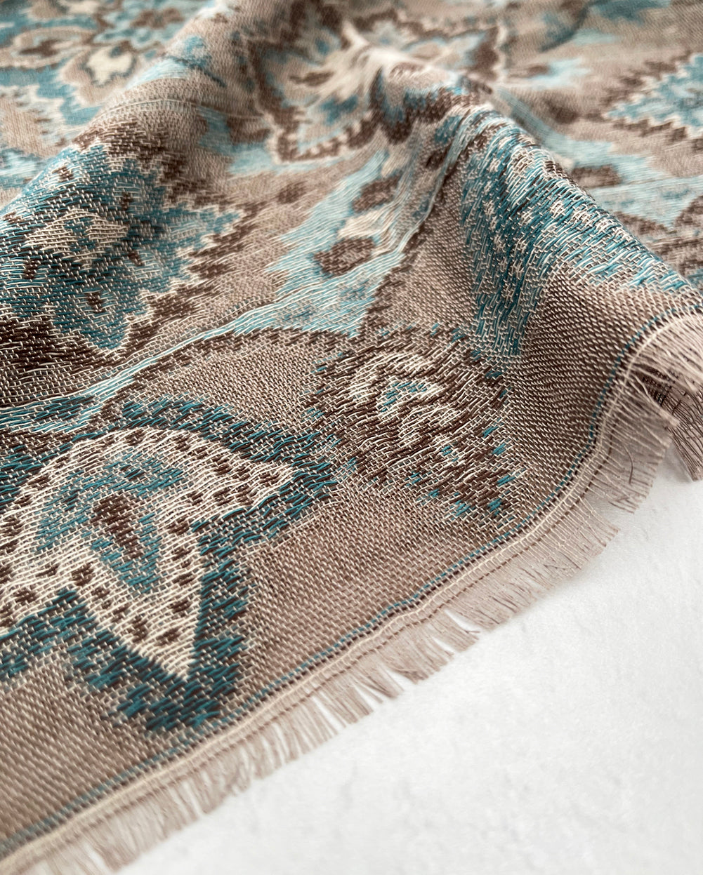 LARGE HAZED GREY MULTI COLOUR PAISLEY PASHMINA SHAWL SCARF WRAP