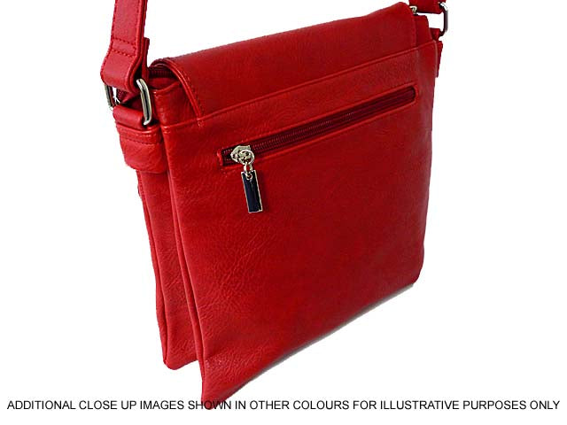 A-SHU LARGE BLACK MULTI POCKET CROSS BODY MESSENGER BAG - A-SHU.CO.UK