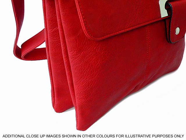 A-SHU LARGE BLACK MULTI POCKET CROSS BODY MESSENGER BAG - A-SHU.CO.UK