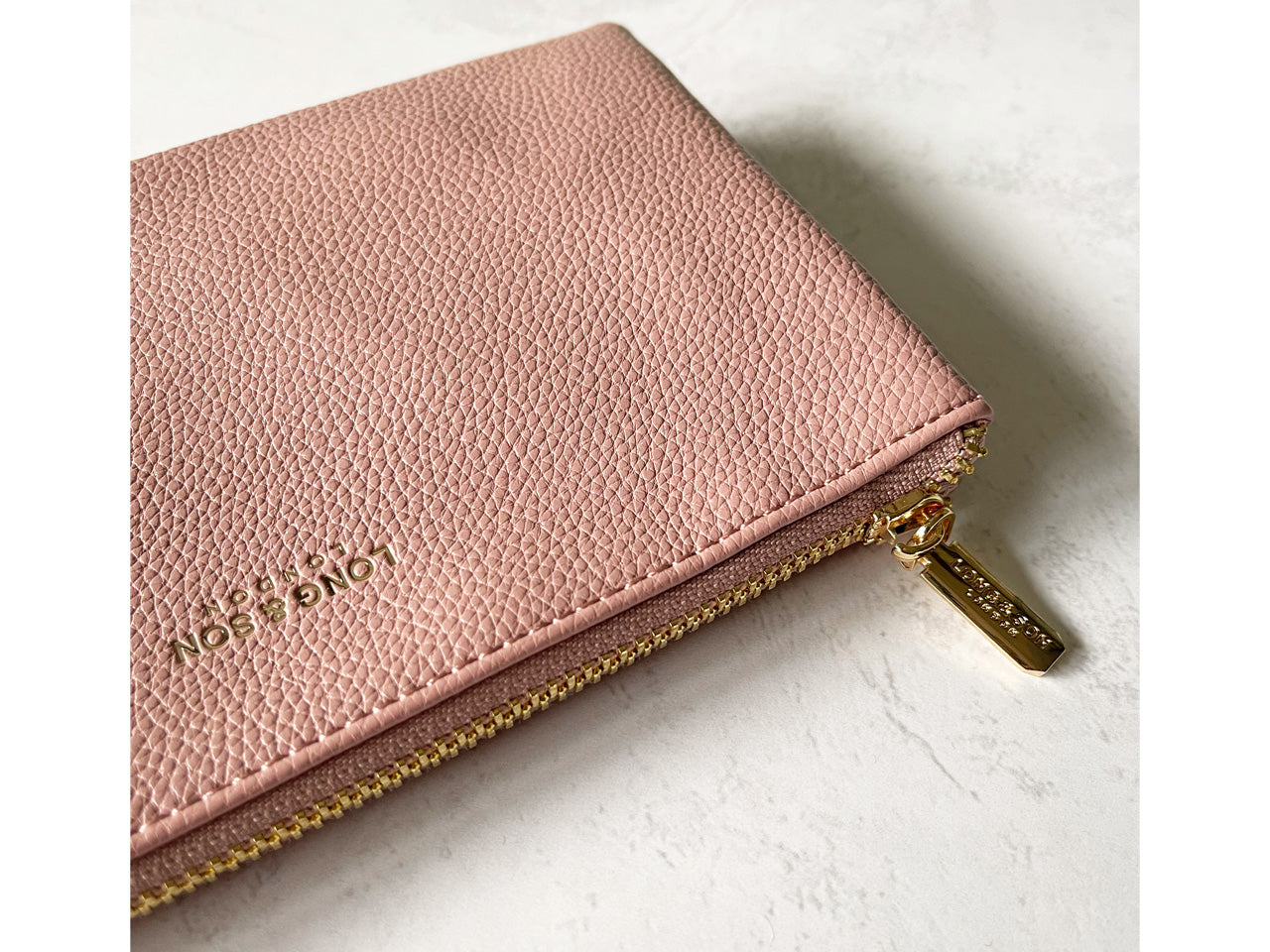 SMALL MULTI-POCKET CROSSBODY PURSE BAG WITH WRIST AND LONG STRAPS - LIGHT PINK