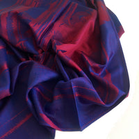 A-SHU BLUE BERRY REVERSIBLE PASHMINA SHAWL SCARF IN ABSTRACT FLORAL PRINT - A-SHU.CO.UK