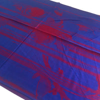 A-SHU BLUE BERRY REVERSIBLE PASHMINA SHAWL SCARF IN ABSTRACT FLORAL PRINT - A-SHU.CO.UK