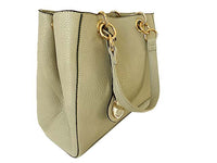 A-SHU LIGHT GREY MULTI-COMPARTMENT CHAIN HANDBAG WITH STRAP - A-SHU.CO.UK