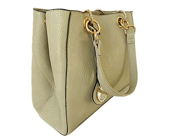 A-SHU LIGHT GREY MULTI-COMPARTMENT CHAIN HANDBAG WITH STRAP - A-SHU.CO.UK