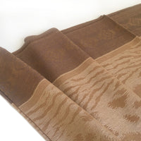 A-SHU GOLD ANIMAL PRINT REVERSIBLE PASHMINA SHAWL SCARF - A-SHU.CO.UK