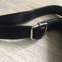 A-SHU LARGE BLACK MULTI COMPARTMENT CROSSBODY BAG WITH LONG STRAP - A-SHU.CO.UK