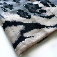 A-SHU LARGE PALE PINK ZEBRA AND LEOPARD PRINT SHAWL SCARF - A-SHU.CO.UK