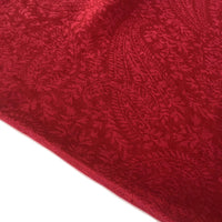 A-SHU DEEP RED PAISLEY PRINT REVERSIBLE PASHMINA SHAWL SCARF - A-SHU.CO.UK