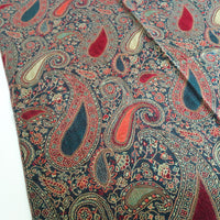A-SHU LARGE TEAL MULTI COLOUR PAISLEY PRINT PASHMINA SHAWL SCARF - A-SHU.CO.UK