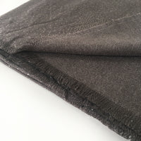 A-SHU LARGE GREY CASHMERE MIX SUPER SOFT PASHMINA SHAWL SCARF WITH METALLIC FOIL - A-SHU.CO.UK