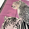 LARGE LILAC TIGER AND LEOPARD PRINT SHAWL SCARF