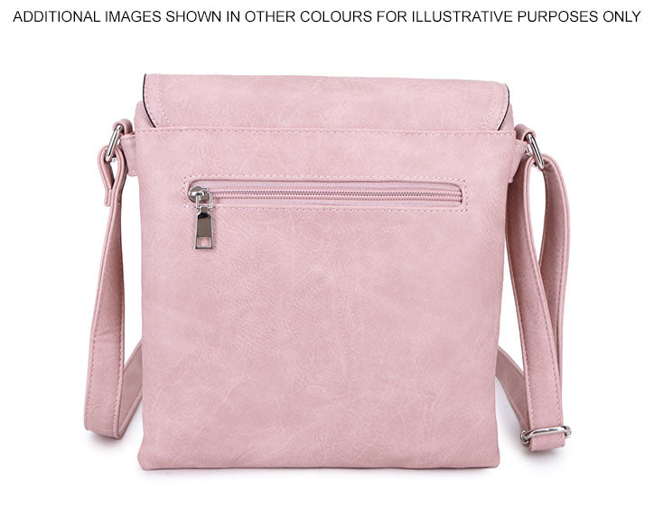 LARGE TASSEL MULTI COMPARTMENT CROSS BODY SHOULDER BAG WITH LONG STRAP - YELLOW