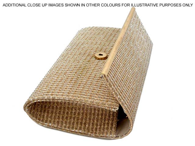 A-SHU LARGE BLACK AND SILVER METALLIC FOLD OVER CLUTCH BAG WITH LONG CHAIN STRAP - A-SHU.CO.UK