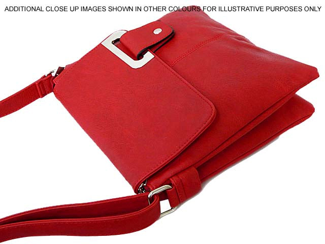 A-SHU LARGE PINK MULTI POCKET CROSS BODY MESSENGER BAG - A-SHU.CO.UK