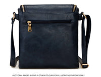 A-SHU LARGE DUSKY PINK TASSEL MULTI COMPARTMENT CROSS BODY SHOULDER BAG WITH LONG STRAP - A-SHU.CO.UK