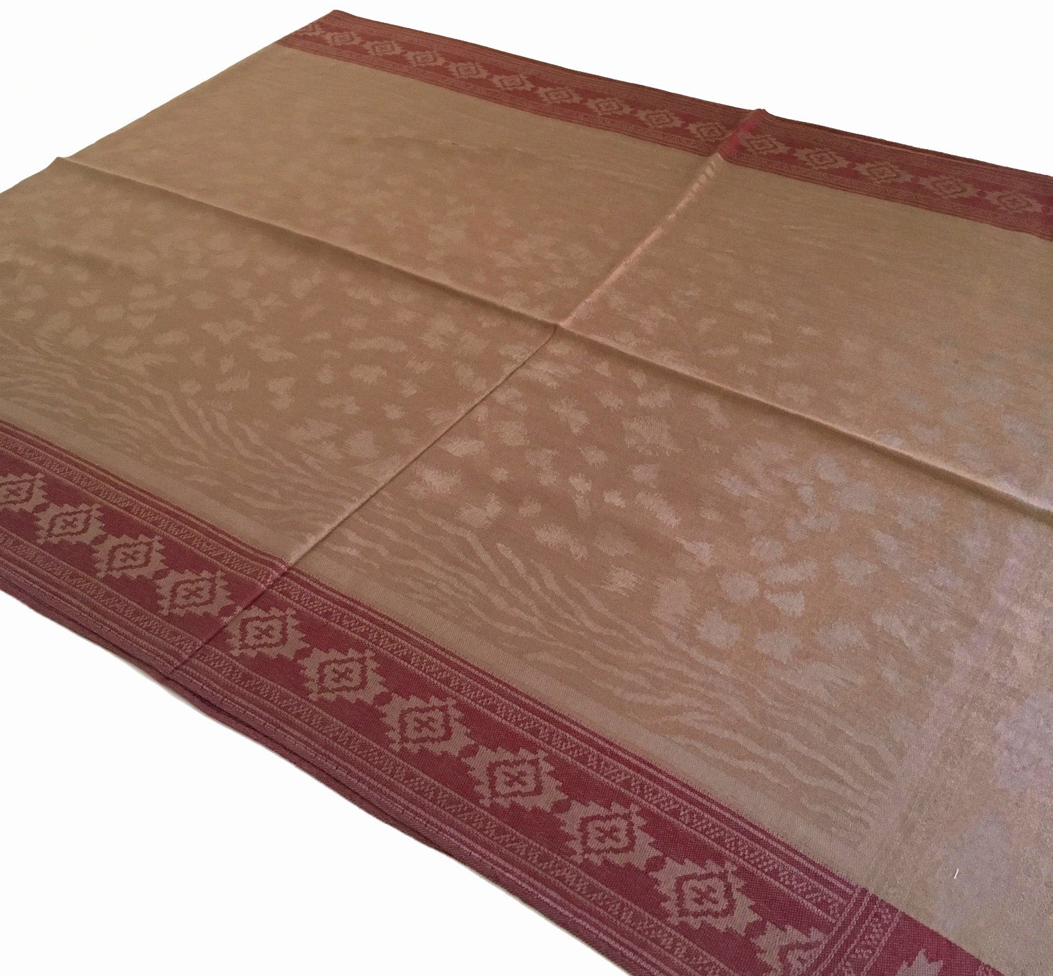 A-SHU MOCHA ANIMAL PRINT REVERSIBLE PASHMINA SHAWL SCARF - A-SHU.CO.UK