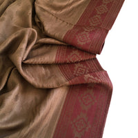 A-SHU MOCHA ANIMAL PRINT REVERSIBLE PASHMINA SHAWL SCARF - A-SHU.CO.UK