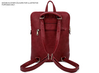 A-SHU RED MULTI COMPARTMENT CROSS BODY BACKPACK - A-SHU.CO.UK