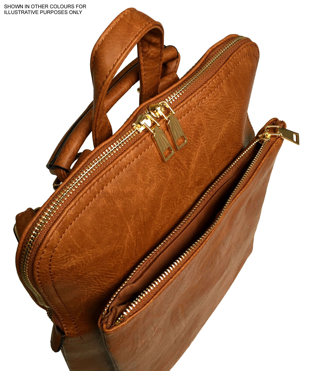 A-SHU GREY MULTI COMPARTMENT CROSS BODY BACKPACK - A-SHU.CO.UK