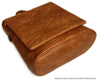 A-SHU NAVY BLUE MULTI COMPARTMENT CROSS BODY BACKPACK - A-SHU.CO.UK