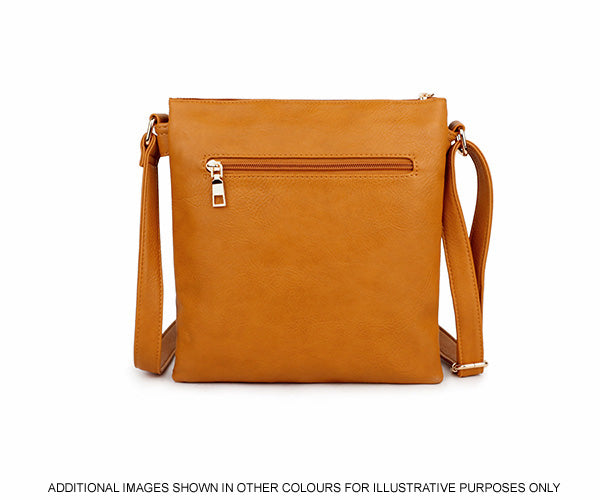 A-SHU DARK GREY MULTI COMPARTMENT CROSS BODY SHOULDER BAG - A-SHU.CO.UK