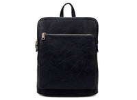 A-SHU NAVY BLUE MULTI COMPARTMENT CROSS BODY BACKPACK - A-SHU.CO.UK