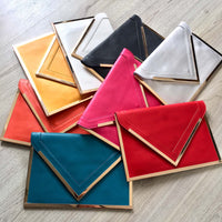 A-SHU OVERSIZED SILVER METAL ENVELOPE CLUTCH BAG WITH LONG CHAIN SHOULDER STRAP - A-SHU.CO.UK