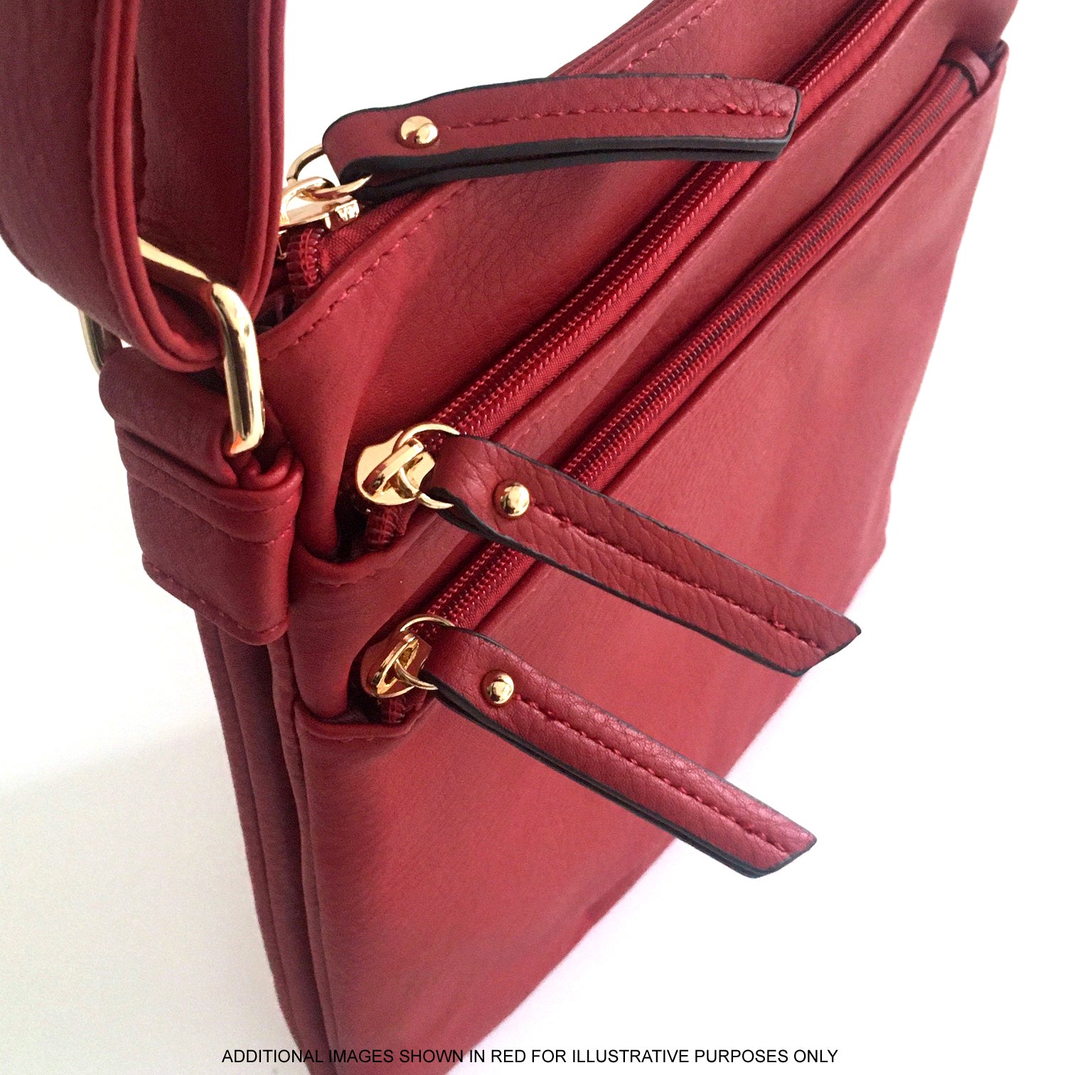 A-SHU PLAIN NAVY BLUE MULTI COMPARTMENT CROSS BODY SHOULDER BAG - A-SHU.CO.UK