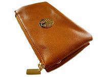 A-SHU SMALL MULTI-COMPARTMENT CROSS-BODY PURSE BAG WITH WRIST AND LONG STRAPS - TAN - A-SHU.CO.UK