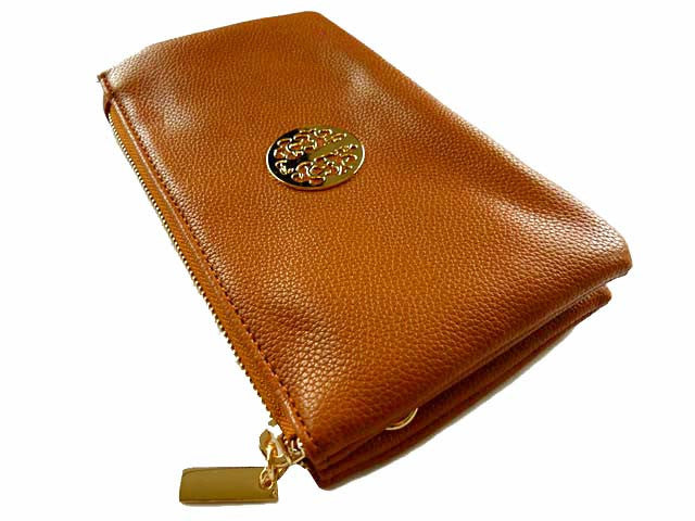 A-SHU SMALL MULTI-COMPARTMENT CROSS-BODY PURSE BAG WITH WRIST AND LONG STRAPS - TAN - A-SHU.CO.UK