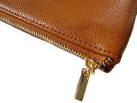 A-SHU SMALL MULTI-COMPARTMENT CROSS-BODY PURSE BAG WITH WRIST AND LONG STRAPS - TAN - A-SHU.CO.UK