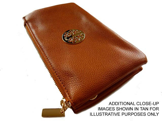 A-SHU SMALL MULTI-COMPARTMENT CROSS-BODY PURSE BAG WITH WRIST AND LONG STRAPS - FUSHCIA PINK - A-SHU.CO.UK