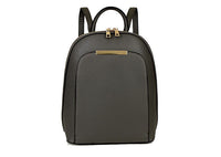 A-SHU SMALL MULTI COMPARTMENT CROSS BODY BACKPACK WITH TOP HANDLE - DARK GREY - A-SHU.CO.UK
