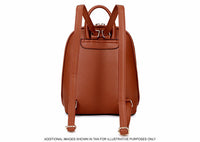 A-SHU SMALL MULTI COMPARTMENT CROSS BODY BACKPACK WITH TOP HANDLE - DARK GREY - A-SHU.CO.UK