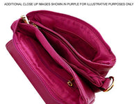 A-SHU SMALL RED MULTI POCKET HANDBAG WITH LONG CROSS BODY STRAP - A-SHU.CO.UK