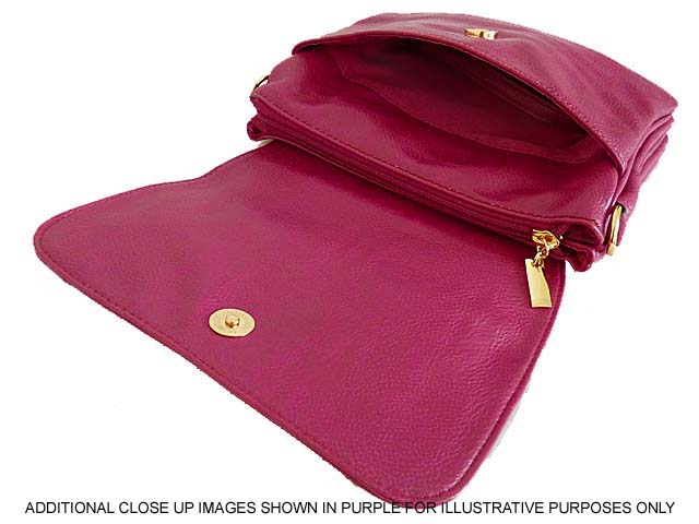 A-SHU SMALL RED MULTI POCKET HANDBAG WITH LONG CROSS BODY STRAP - A-SHU.CO.UK