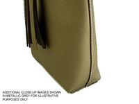 A-SHU SMALL TAN TASSEL TOTE BAG SET WITH CROSSBODY BAG AND LONG SHOULDER STRAPS - A-SHU.CO.UK