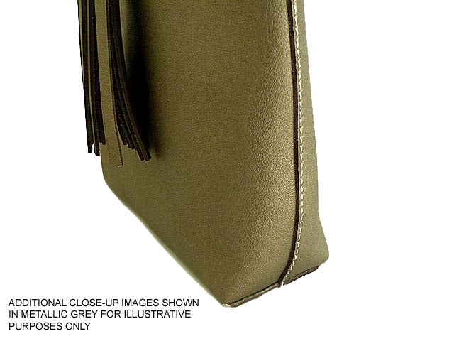 A-SHU SMALL TAN TASSEL TOTE BAG SET WITH CROSSBODY BAG AND LONG SHOULDER STRAPS - A-SHU.CO.UK