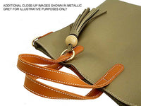 A-SHU SMALL TAN TASSEL TOTE BAG SET WITH CROSSBODY BAG AND LONG SHOULDER STRAPS - A-SHU.CO.UK