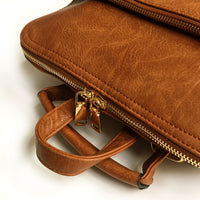 A-SHU TAN MULTI COMPARTMENT CROSS BODY BACKPACK - A-SHU.CO.UK