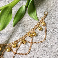 A-SHU GOLD DANGLE JINGLE BELLS CHAIN ANKLET / ANKLE BRACELET - A-SHU.CO.UK