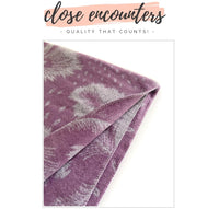 LARGE LILAC CASHMERE FEATHER PRINT REVERSIBLE WINTER SHAWL BLANKET SCARF