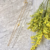 A-SHU SHORT GOLD DELICATE FLYING BIRD CHARM NECKLACE - A-SHU.CO.UK