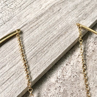 A-SHU BLACK TRIANGLE MULTI LAYER SHORT CHOKER NECKLACE - A-SHU.CO.UK